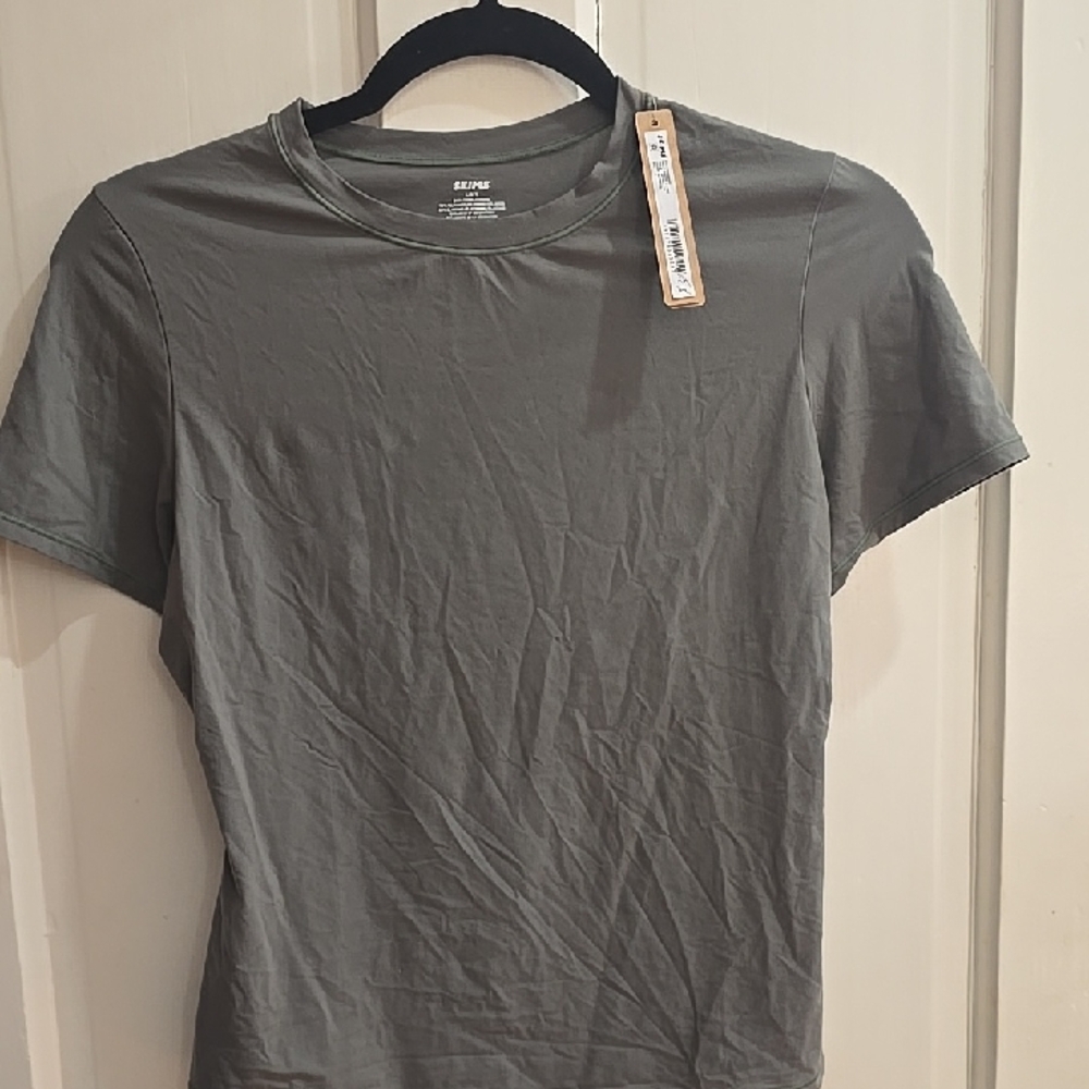 SKIMS Charcoal Short Sleeve Tee